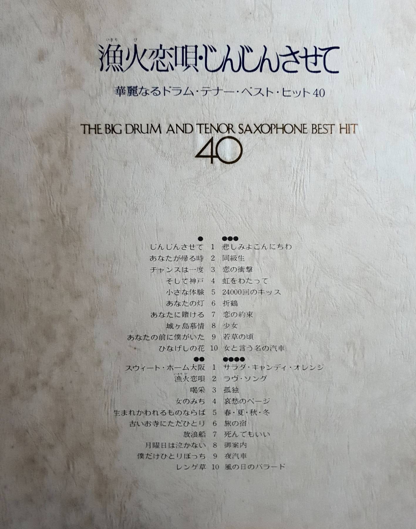 WARNER BEATNIKS BIG DRUM & TENOR SAX 2LP Quadraphonic JAPAN Funk Breaks