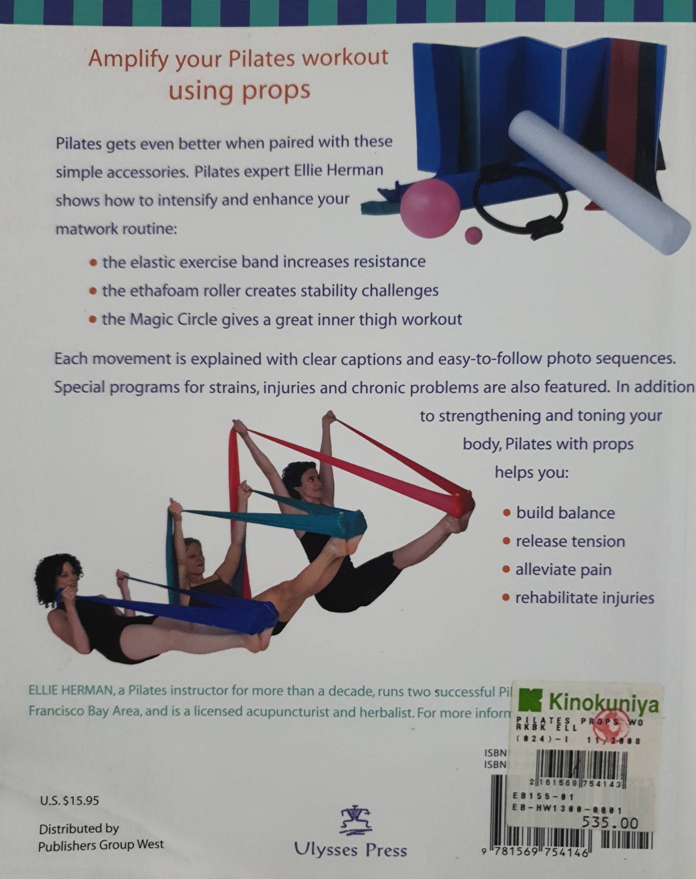 Pilates Props Workbook: Illustrated Step-by-Step Guide Paperback – Bargain Price by Ellie Herman