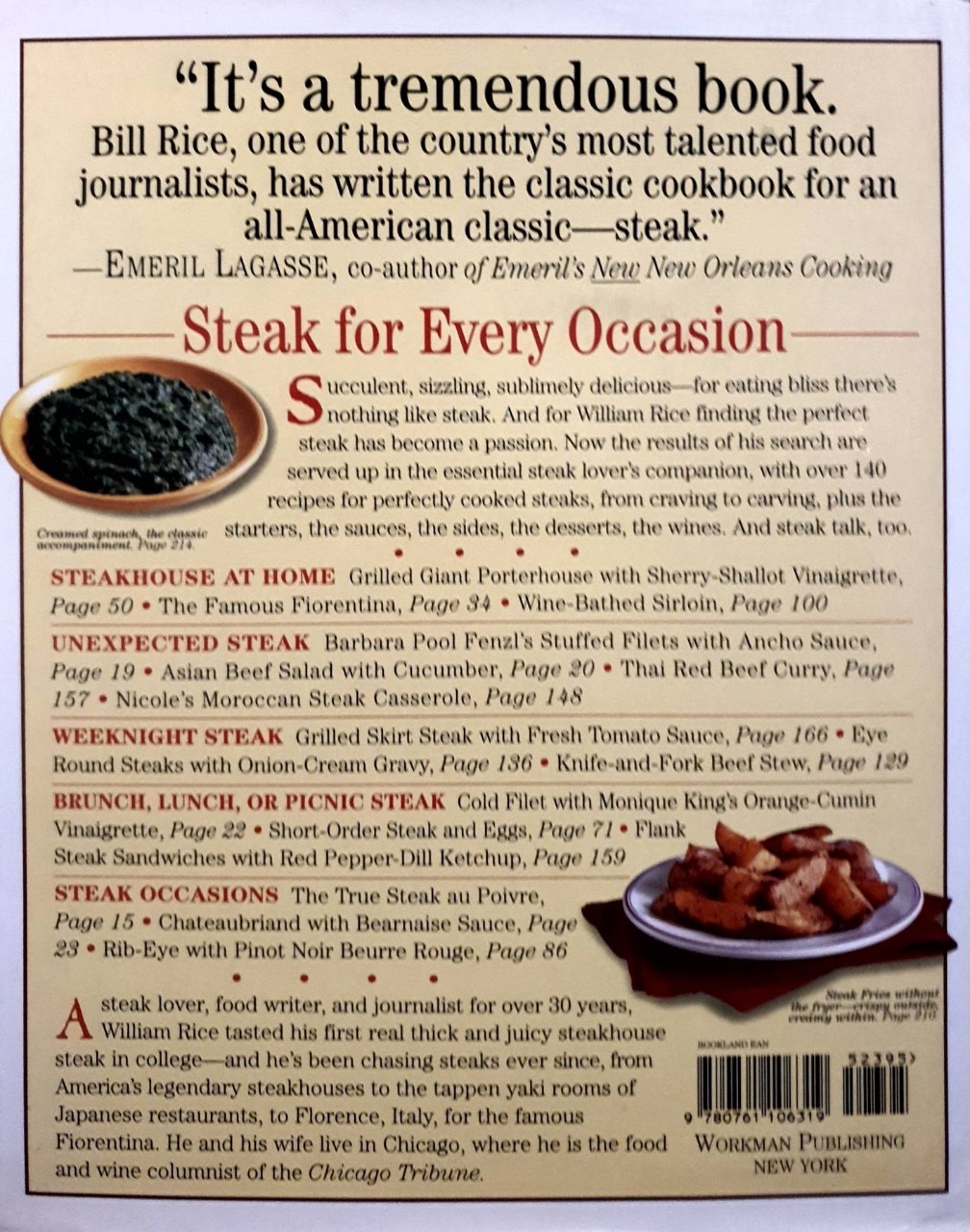 STEAK LOVER’S COOKBOOK : William Rice