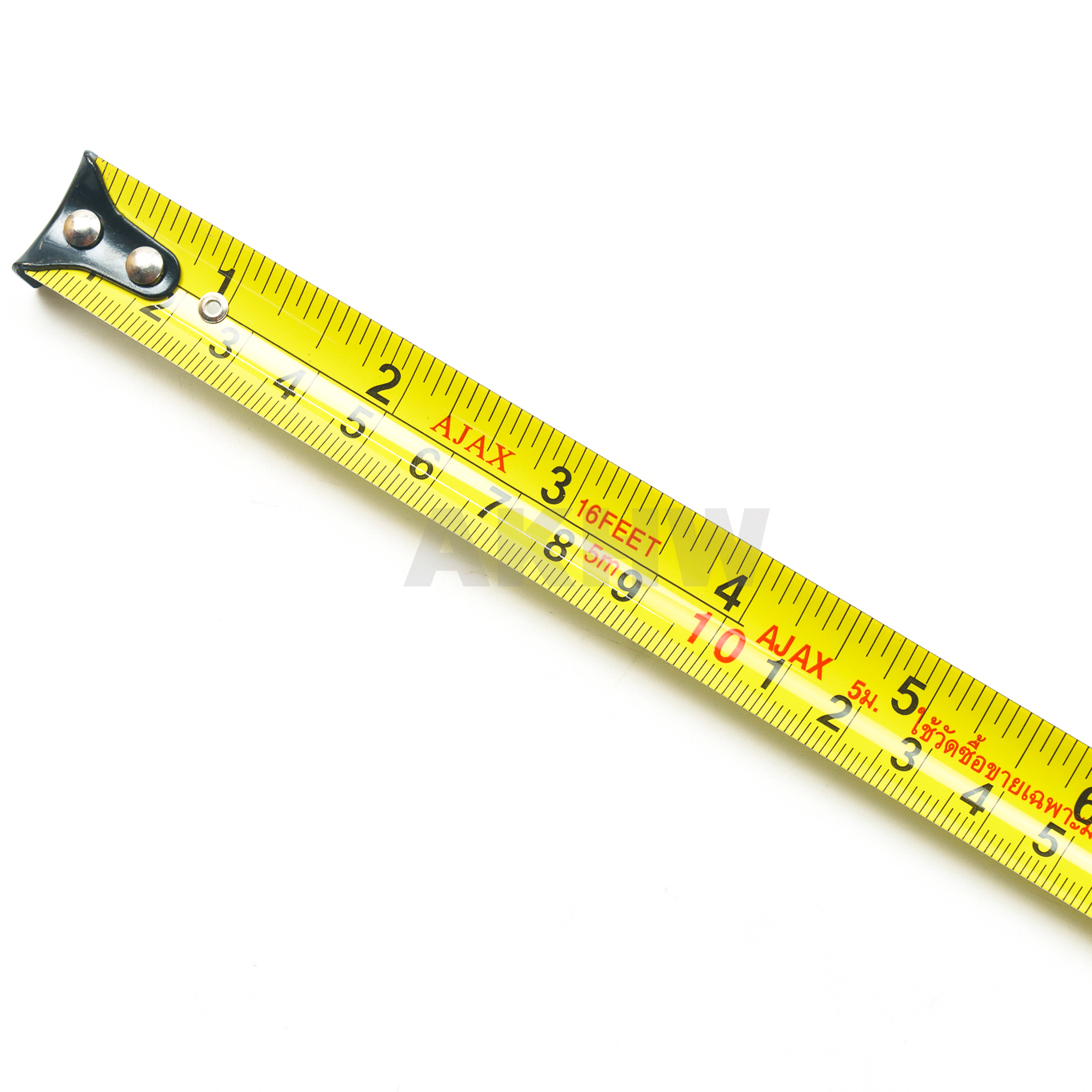 ตลับเมตร 5 เมตร รุ่นดับเบิ้ลล็อค (AJAX) แข็งแรง ทนทาน มีระบบล็อคสายวัดอัตโนมัติ