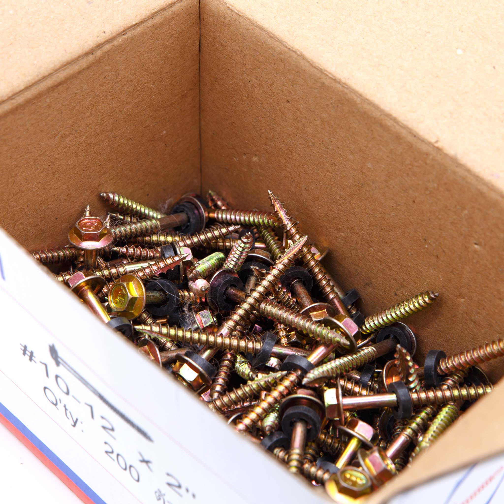 น๊อตไม้ปลายแหลม หรือ สกรูหัวบล็อคยิงไม้(สกรูลอนคู่แปไม้) (100ตัว/แพ็ค) [ขายปลีก/ส่ง ราคาถูก]