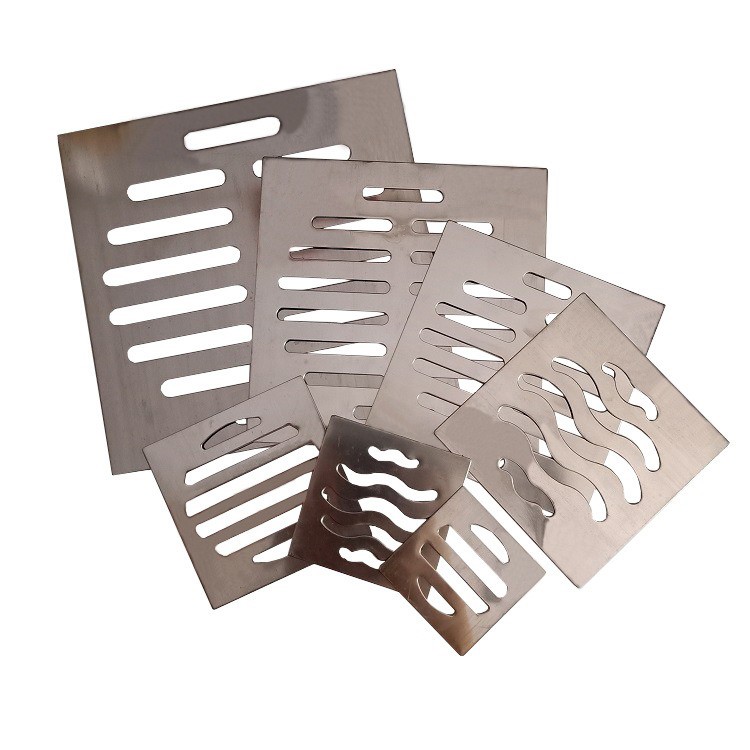 ตะแกรงท่อน้ำทิ้งแบบวงกลมและสี่เหลี่ยม วัสดุสแตนเลสแท้ 304 ทนทาน ไม่เป็นสนิม