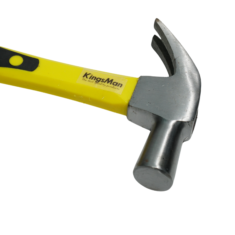 ฆ้อนหงอนด้ามไฟเบอร์ 27mm KingsMan ด้ามหุ้มยาง จับง่าย ไม่ลื่นมือ หัวค้อนทำจากเหล็กแข็งพิเศษ ทนทาน [ขายปลีก/ส่ง]