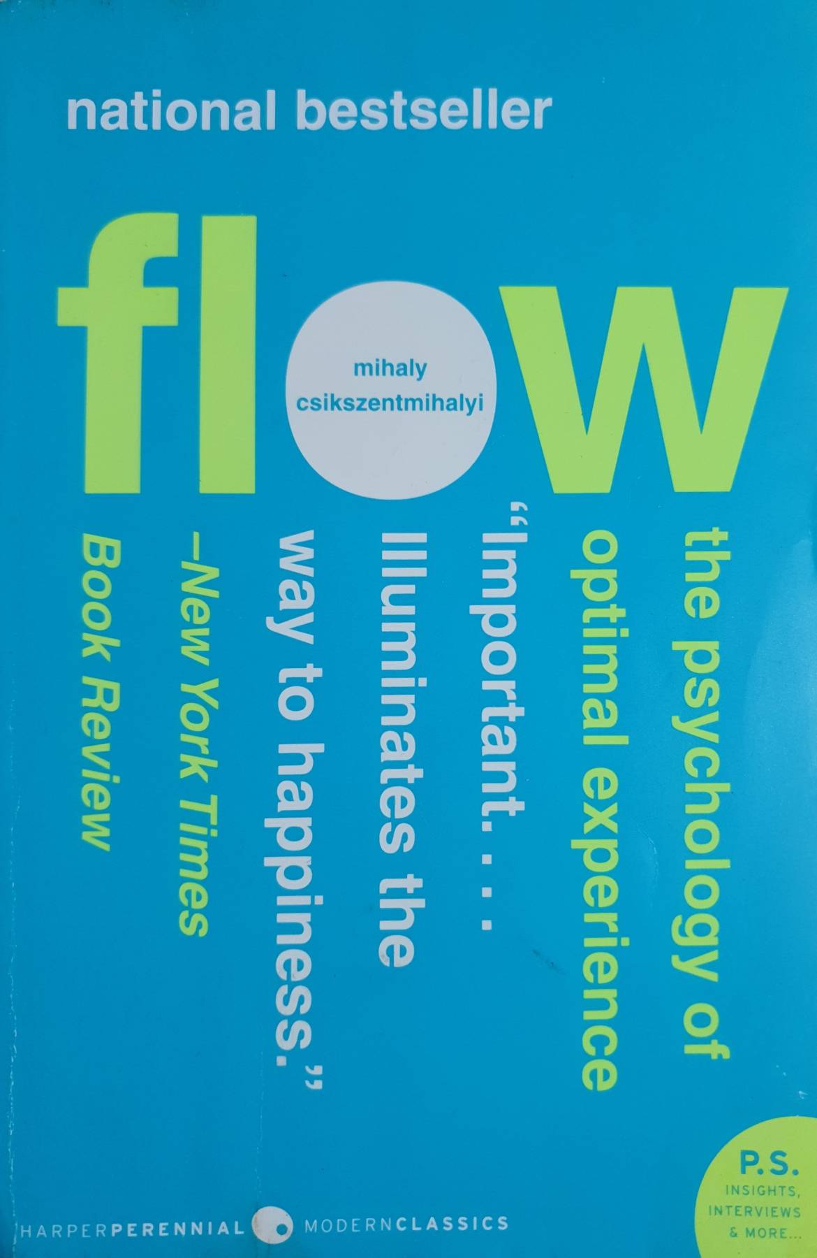Flow: The Psychology of Optimal Experience (Harper Perennial Modern Classics) Paperback