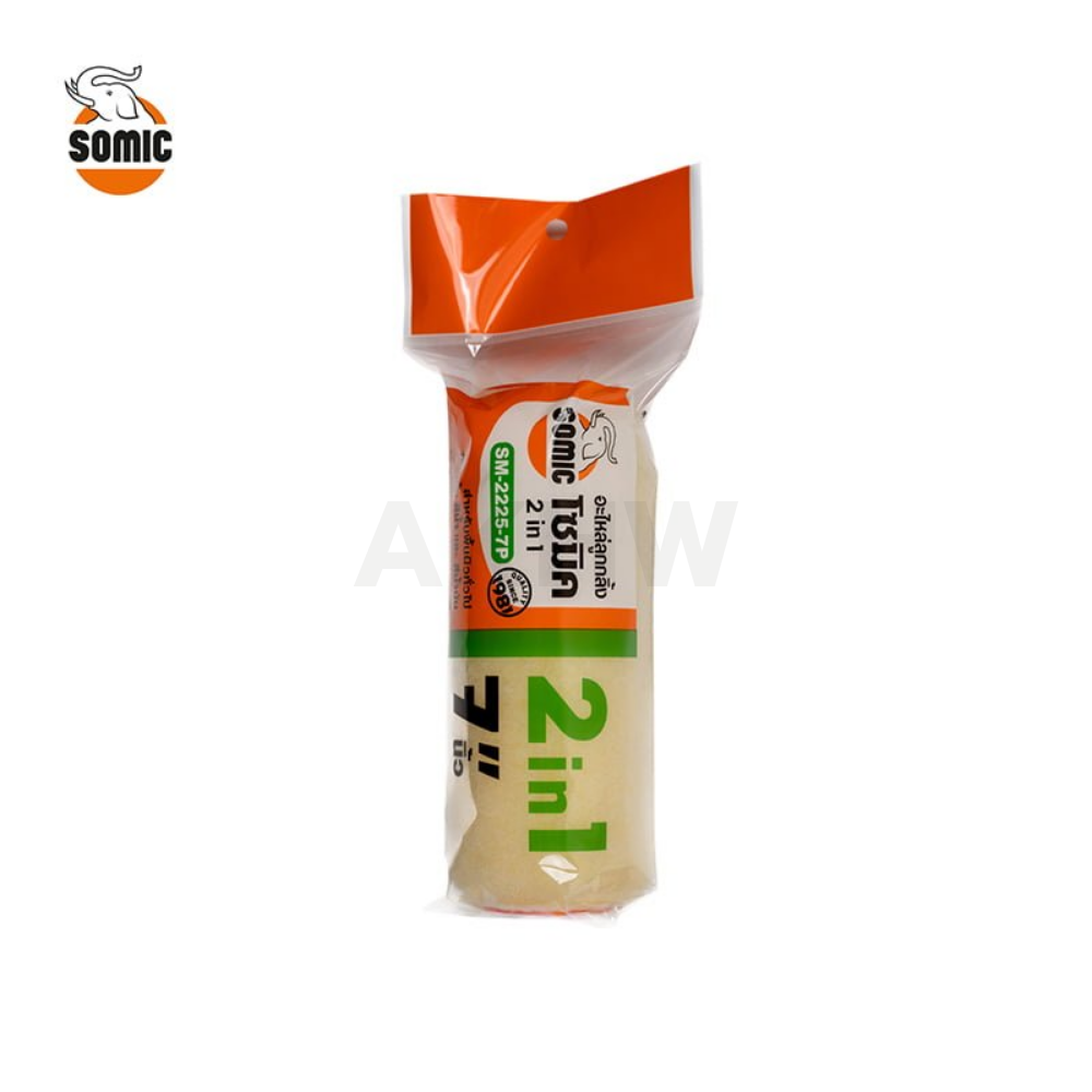 อะไหล่ลูกกลิ้งทาสี 2IN1 โซมิค SOMIC ใช้ได้ทั้งสีน้ำและสีน้ำมัน [สินค้าสั่งโรงงาน ขายยกลัง] (ราคาไม่รวมแวท)