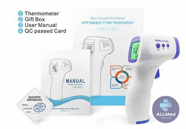 อุปกรณ์วัดไข้แบบถือ ชนิดไม่สัมผัส เทอร์มอมิเตอร์