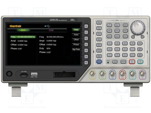 Function Generator Hantek HDG2102B 2 Channels 16 Bits 250MSa/s