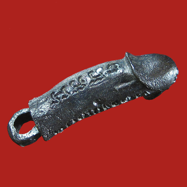 (38) ปลัดขิกสะท้านเวหา หลวงพ่อยิด วัดหนองจอก ปี 36 เนื้อนวะโลหะ ตอกโค๊ต