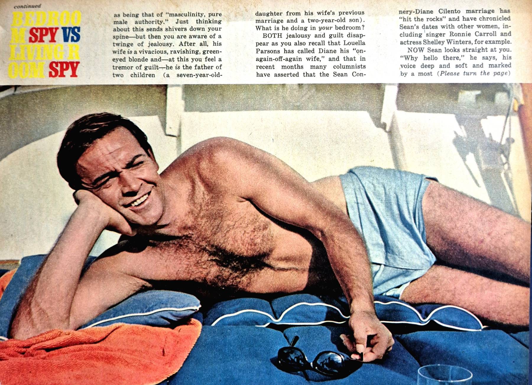 Photoplay magazine September 1965 Sean Connery vs Robert Vaughn Jackie