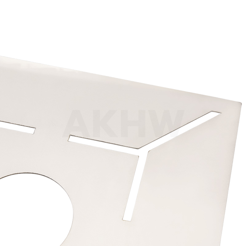 แบบตัดกระเบื้องใส่ตะแกรงน้ำทิ้งสี่เหลี่ยม 4 นิ้ว KingsMan วัสดุสแตนเลส