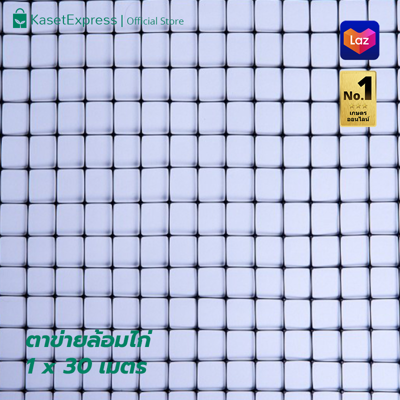 ตาข่ายกันนกพิราบ สีดำ1x30 เมตร - ตาข่ายพลาสติก ตาข่ายกันนก