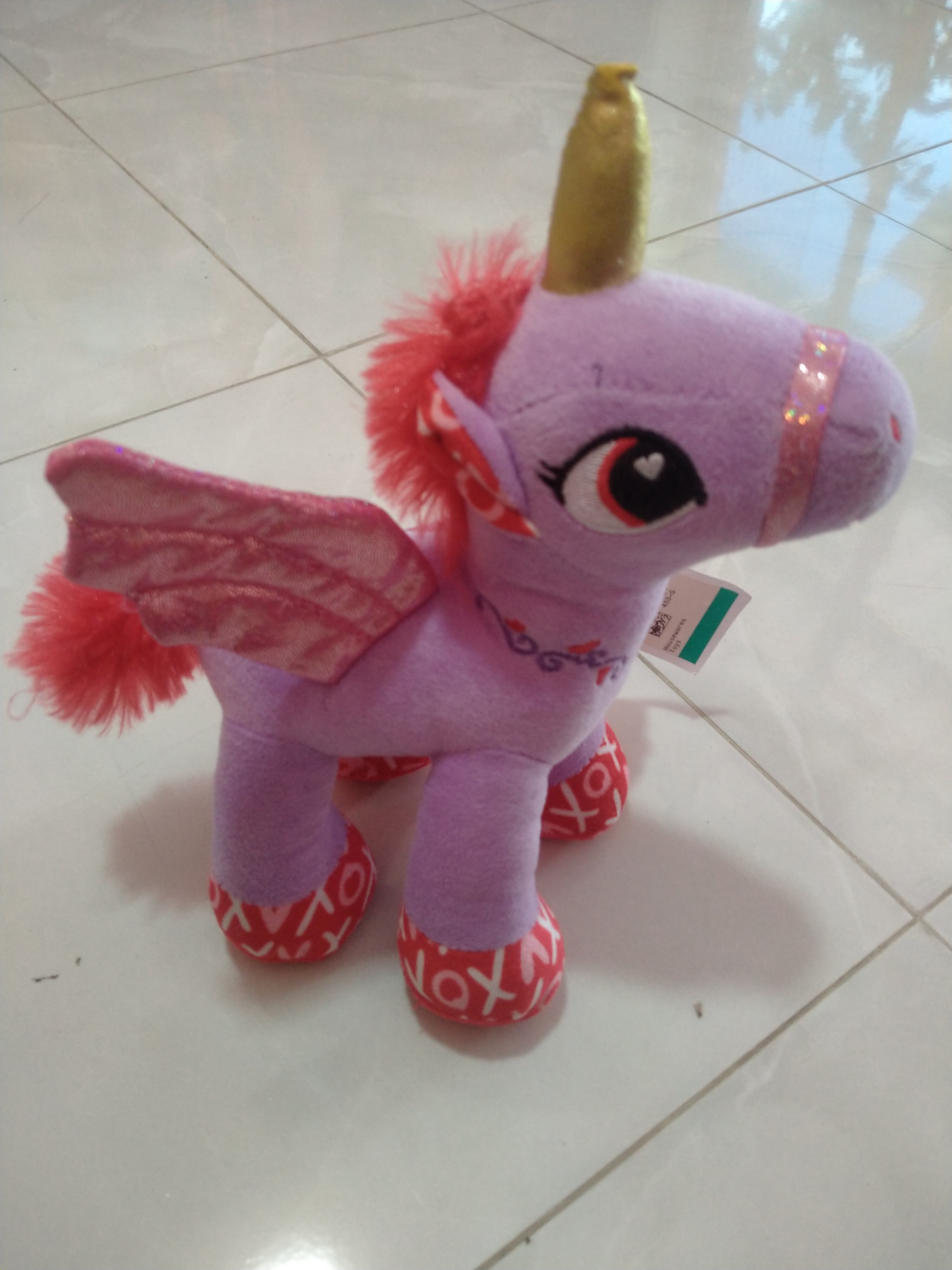 ตุ๊กตาผ้ายูนิคอร์นม่วง