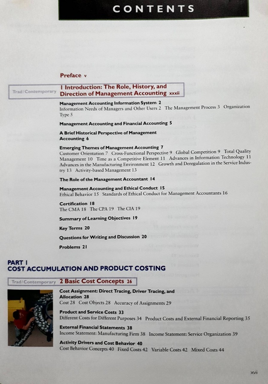 Management accounting : Hansen / Mowan