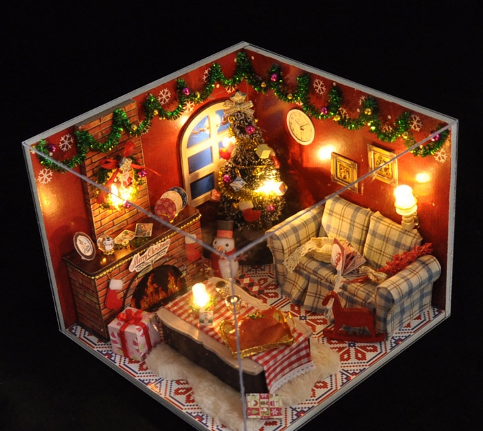 โมเดลบ้านจำลองสไตล์ต้อนรับงานปาร์ตี้วันคริสต์มาสChrist mas house partyเหมาะสำหรับนักประดิษฐ์โมเดลจำลองโดยเฉพาะ