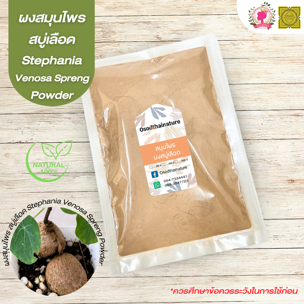 ผงสบู่เลือด (Bellyache Bush Powder) ขนาด 500 1000 กรัม สบู่เลือด บดละเอียด สมุนไพร แท้ 100% FG-HBP-093