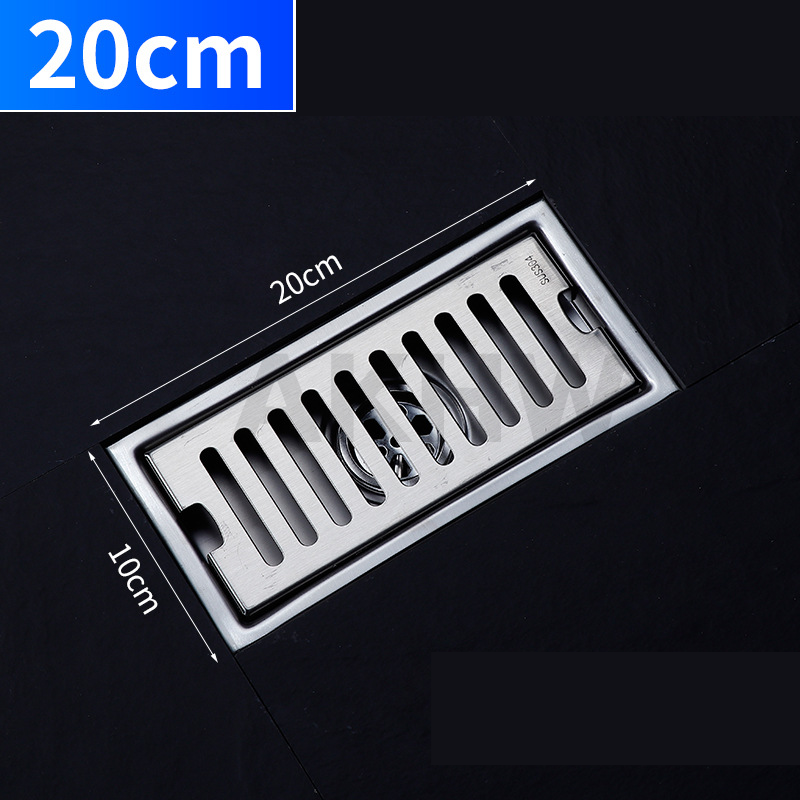 ตะแกรงน้ำทิ้งแบบยาว ลายเซาะร่อง KingsMan วัสดุสแตนเลสแท้ SUS304 ทนทาน ไม่เป็นสนิม [ขายปลีก/ส่ง]