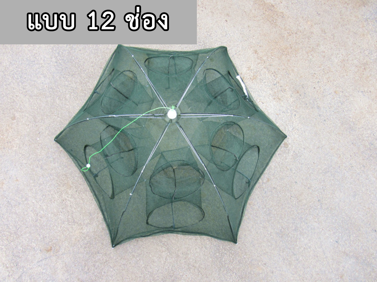 มุ้งตาข่ายดักปลาดักกุ้ง (กระชังร่มพับได้) ขายปลีกส่ง ราคาถูก