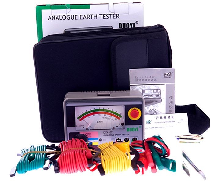 DY4102 / DUOYI เครื่องวัดความต้านทานดิน Analog Ground Resistance Tester Earth Tester DY-4102.