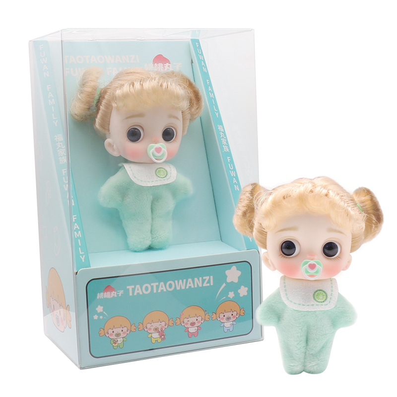 ตุ๊กตาเด็กผู้หญิง OB11 เสียงสั่นระเบิด ลูกพีช ลูกพีช ของขวัญชิ้นเล็ก ๆ ของเล่นแต่งตัว ตุ๊กตาตุ๊กตา ตกแต่งเดสก์ทอป