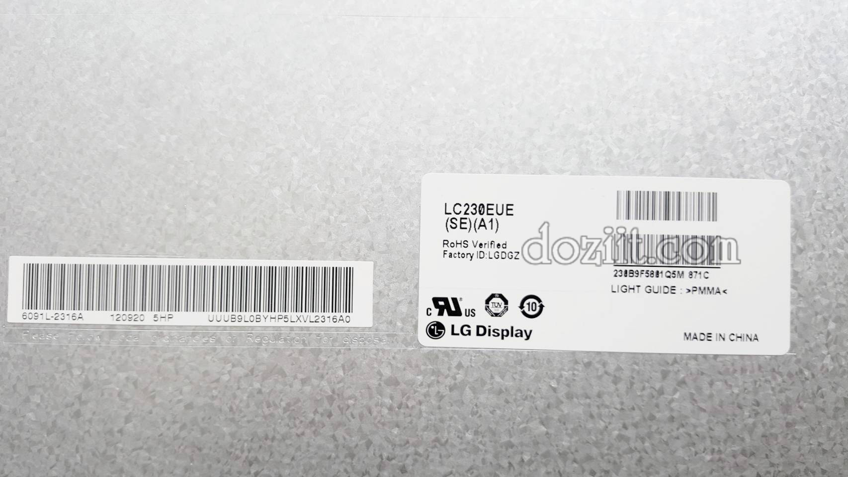 หน้าจอทีวี 23" นิ้ว LED TV 23" • จอเครื่องออลอินวัน ALL IN ONE (23" AIO) Screen 1920x1080 FHD IPS • LG-LC230EUE-SEA1, LC230EUE-(SE)(A1)