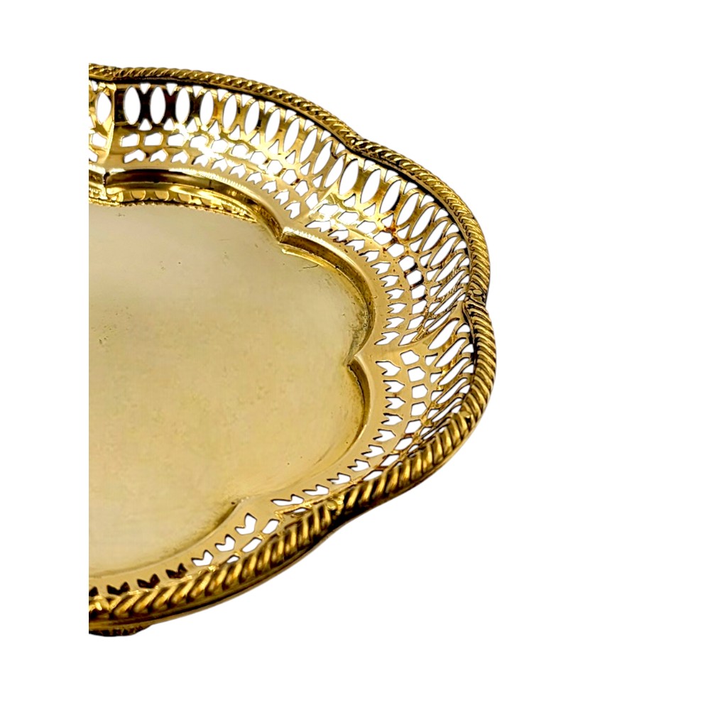 ถาดทองเหลือง 6 นิ้ว ถาดเหลี่ยม 6 นิ้ว