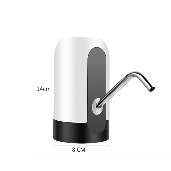 เครื่องปั๊มน้ำดื่มไฟฟ้า แบบไร้สาย พกพาได้ มีแบตเตอรี่ในตัวชาร์จผ่าน USB ใช้สำหรับปั้มน้ำดื่มถัง20ลิตร (สินค้าสีขาวเหลือง)
