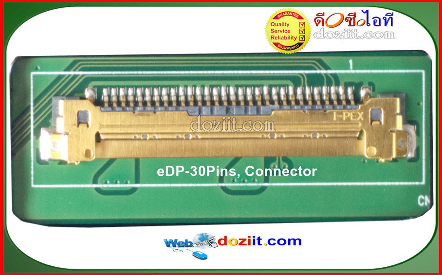 จอโน๊ตบุ๊ค LCD•LED Notebook 15.6" Slim - 1366x768 HD Widescreen (eDP, 30 pins) LED Panel