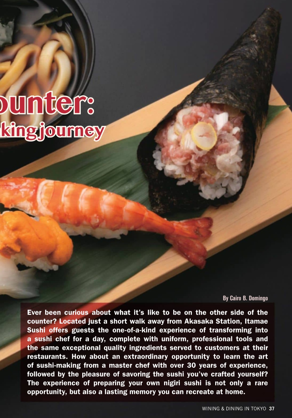 WINING & DINING in TOKYO Magazine - January 2025 - Vol 66