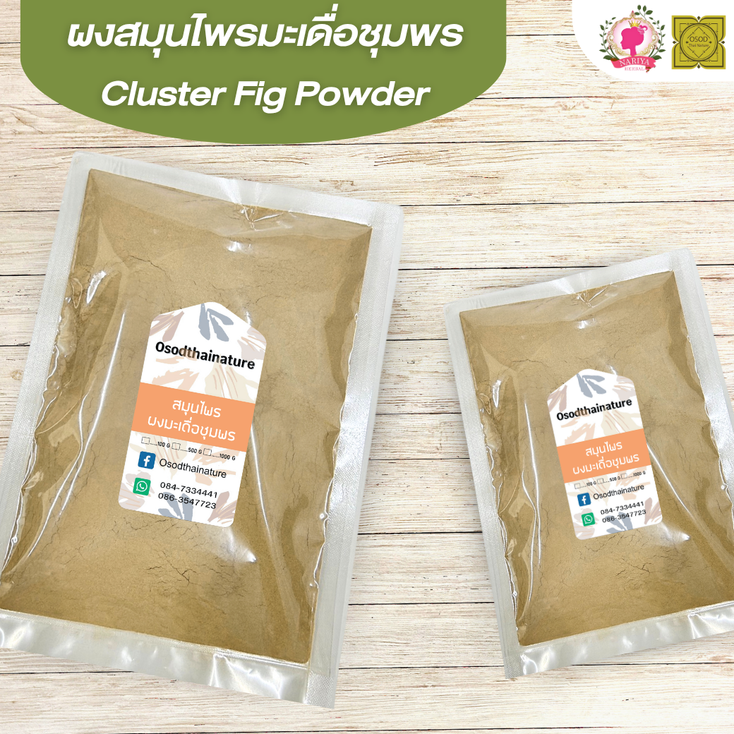 ผงมะเดื่อชุมพร (Cluster Fig Powder) ขนาด 500 1000 กรัม มะเดื่อ บดละเอียด สมุนไพร แท้ 100% FG-HBP-072
