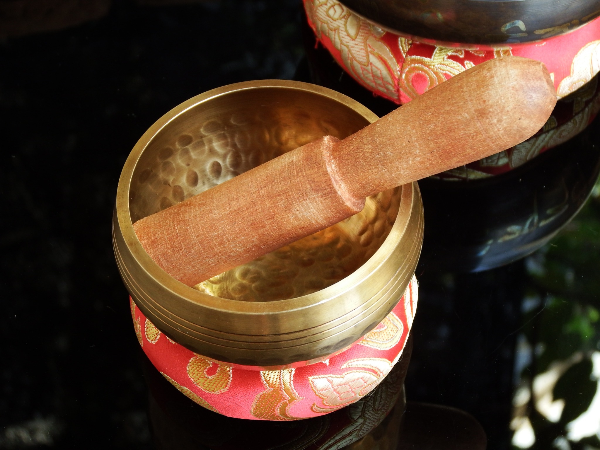 ขันทิเบต(ทองเหลือง) Tibetan Singing Bowl งานทำมือโดยช่างฝีมือชาวเนปาล (8 cm.)