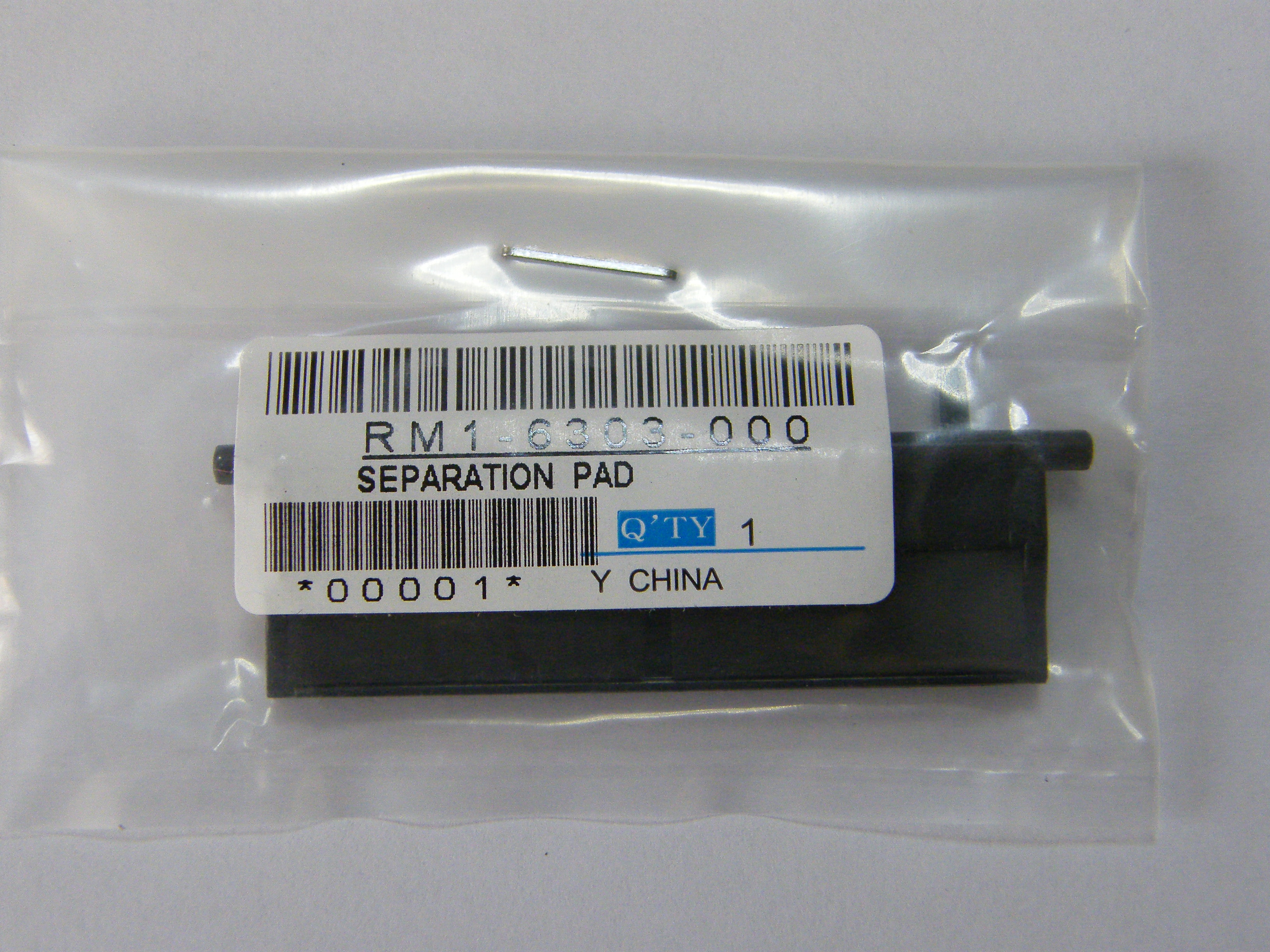 RM1-6303-000 ยางแยกกระดาษถาดล่าง SEPARATION PAD TRAY 2 FOR HP Laserjet P2035n/P2055/P3015/M401/M425/M521/LBP251/253MF411 500 กรัม