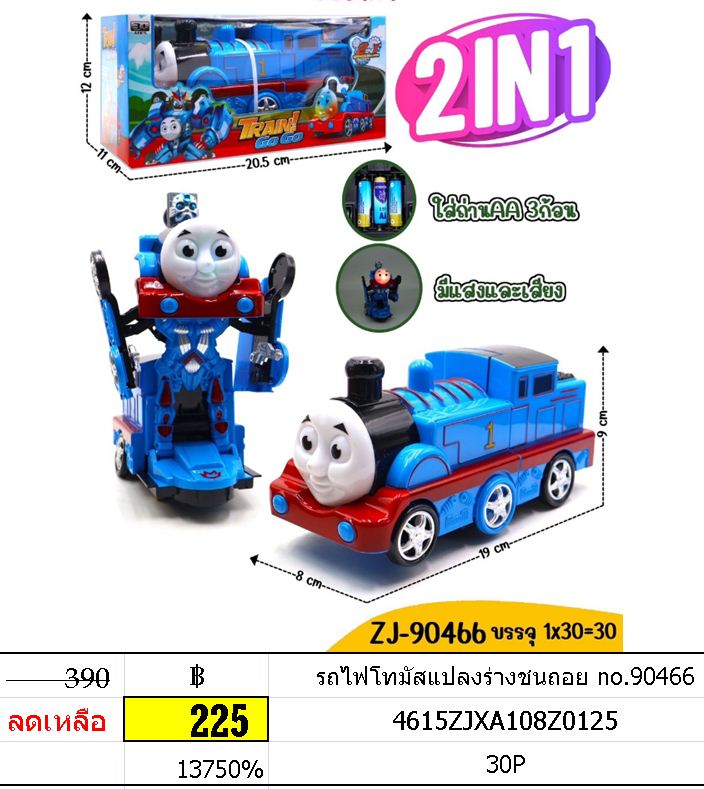 รถไฟโทมัสแปลงร่างชนถอย no.90466
