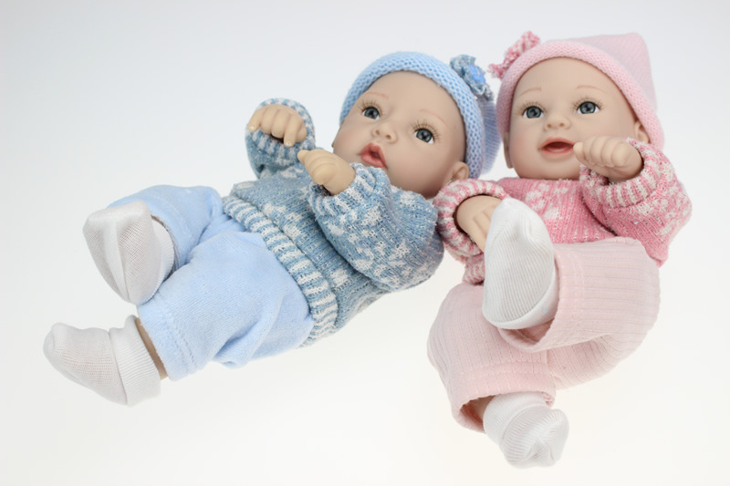 ตุ๊กตาทารกจำลองreborn baby doll ฝาแฝดหญิงและชายงานจำลองสอนการอาบน้ำผู้พยาบาลเด็ก