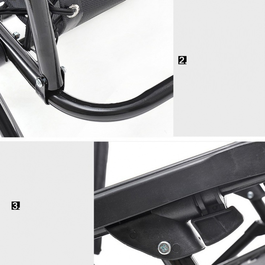 เก้าอี้ปรับนอน เก้าอี้พับได้ เก้าอี้พักผ่อน เก้าอี้พับนอน เก้าอี้นอน เก้าอี้สนามพับได้ เก้าอี้นอนพับได้ เก้าอี้ปรับเอนนอน สีดำ รุ่น HC-001