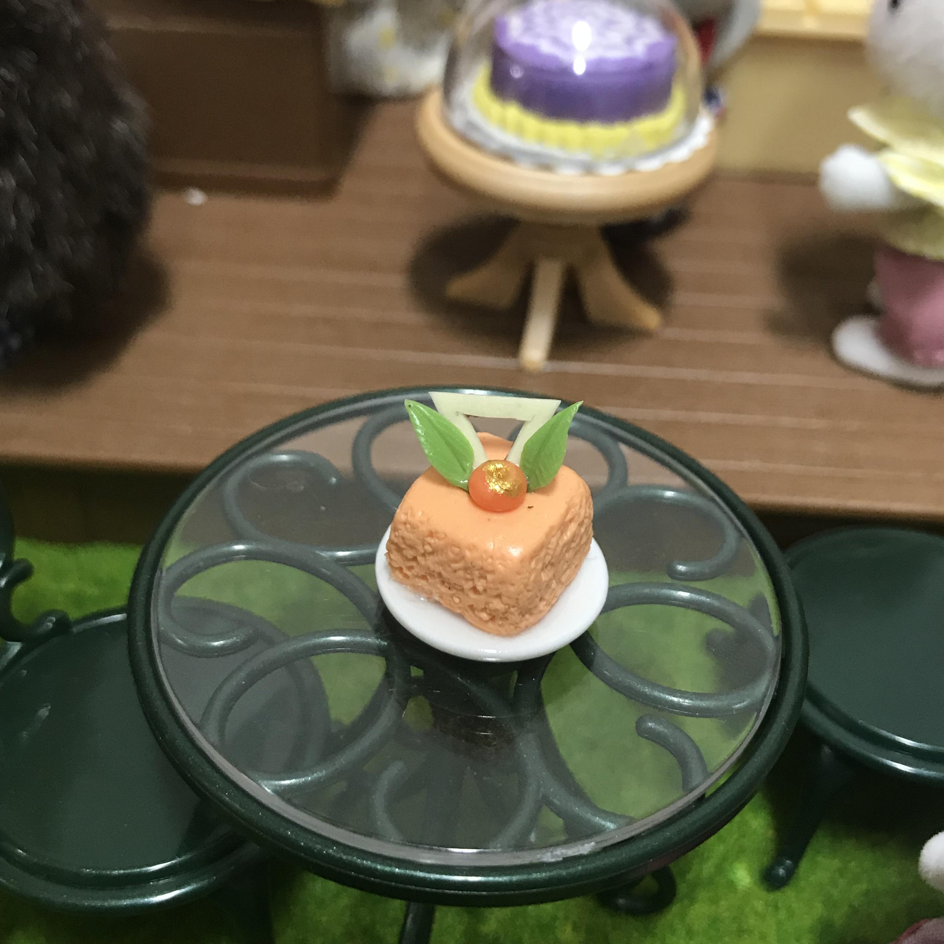 Miniature Dessert on plate ceramic