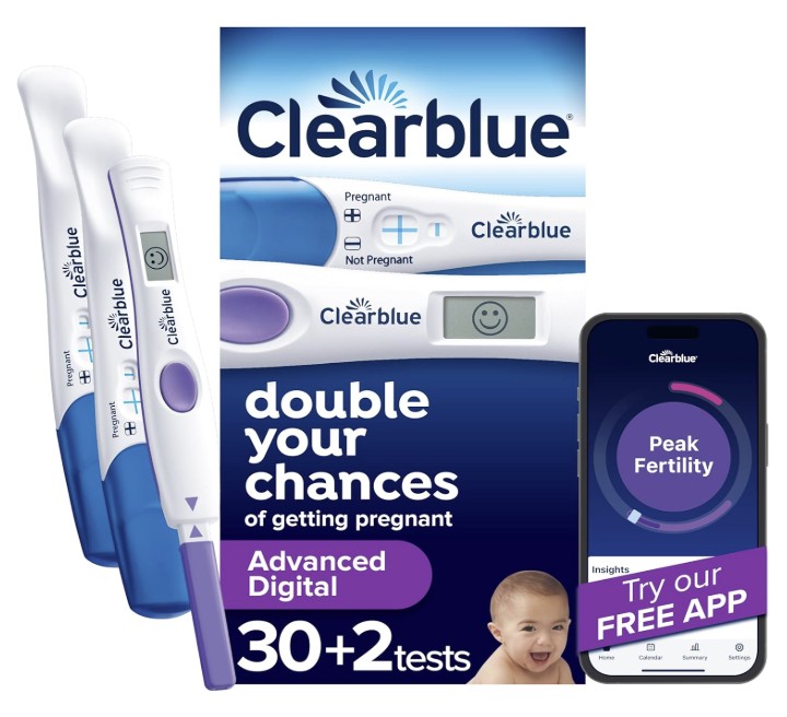 [มีบริการส่งด่วน] Clearblue ที่ตรวจไข่ตกแบบดิจิตอล (30 ครั้ง) ฟรีแผ่นตรวจครรภ์ 2 ชิ้น แม่นยำกว่า 99%