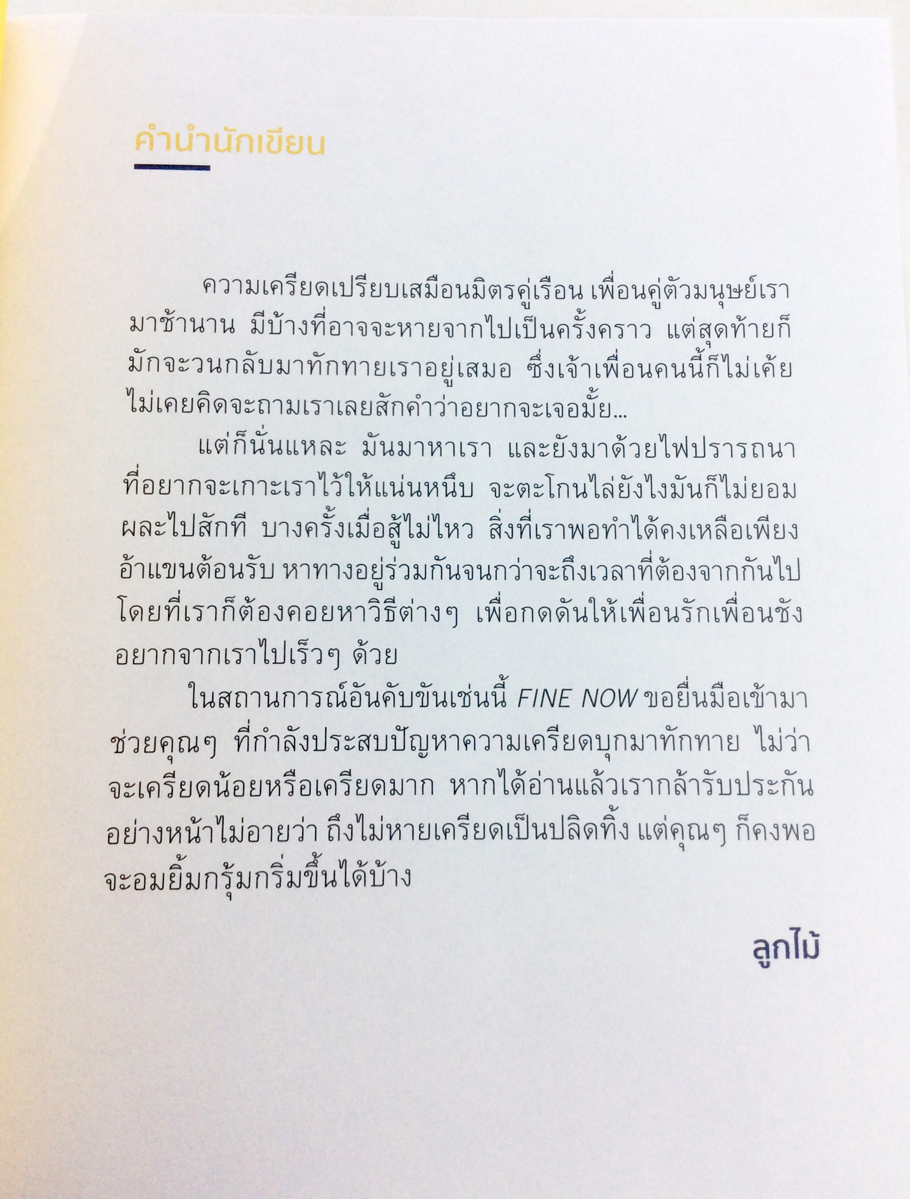 Fine now 100 ฮาวทูสู้ความเครียดให้เลิกซีเรียสแบบทันใจ กำลังใจ ความคิด หนังสือจิตวิทยา