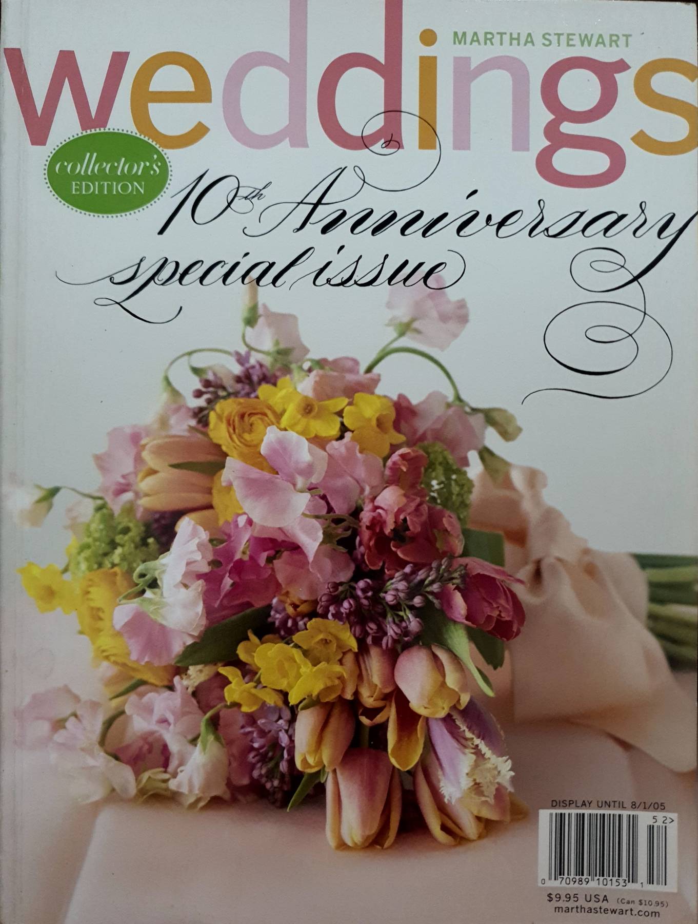 "Martha Stewart Weddings Magazine (Collector's Edition, 10th Anniversary special issue 2005)