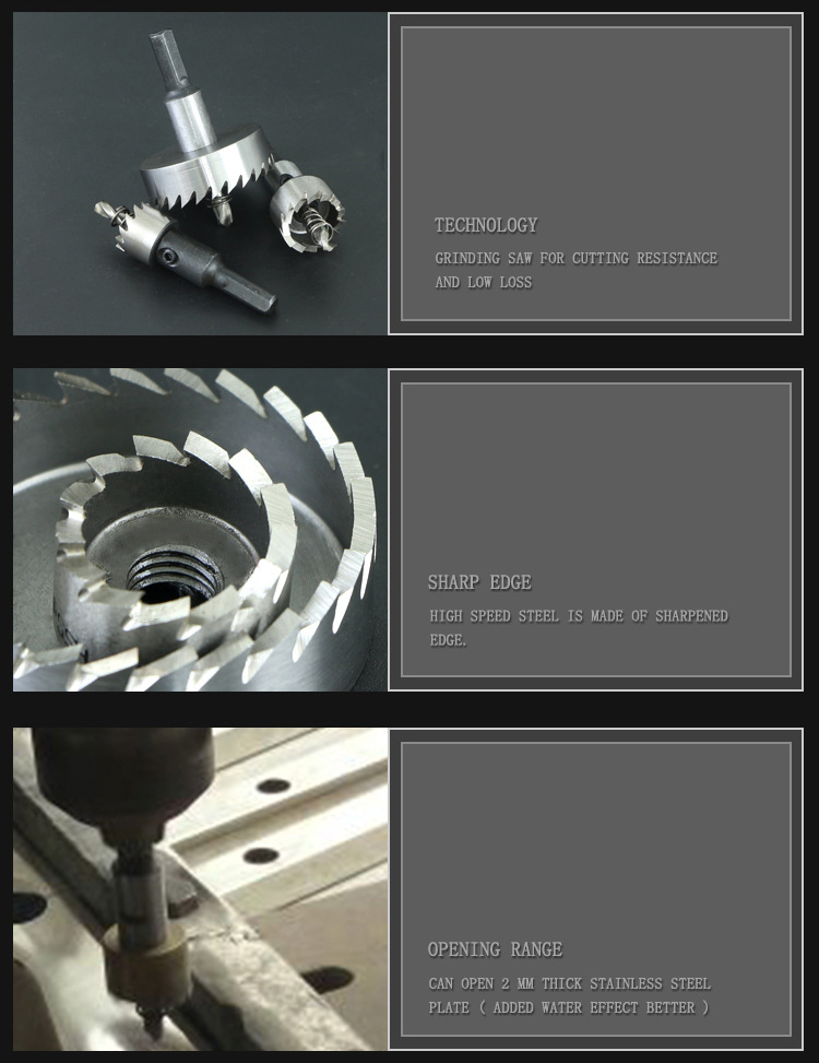 โฮลซอเจาะเหล็ก (ไฮสปีด HSS) ยี่ห้อ KingsMan เจาะแผ่นเหล็กบาง อลูมิเนียม สแตนเลส พลาสติก [ขายปลีก/ส่ง ราคาถูก]