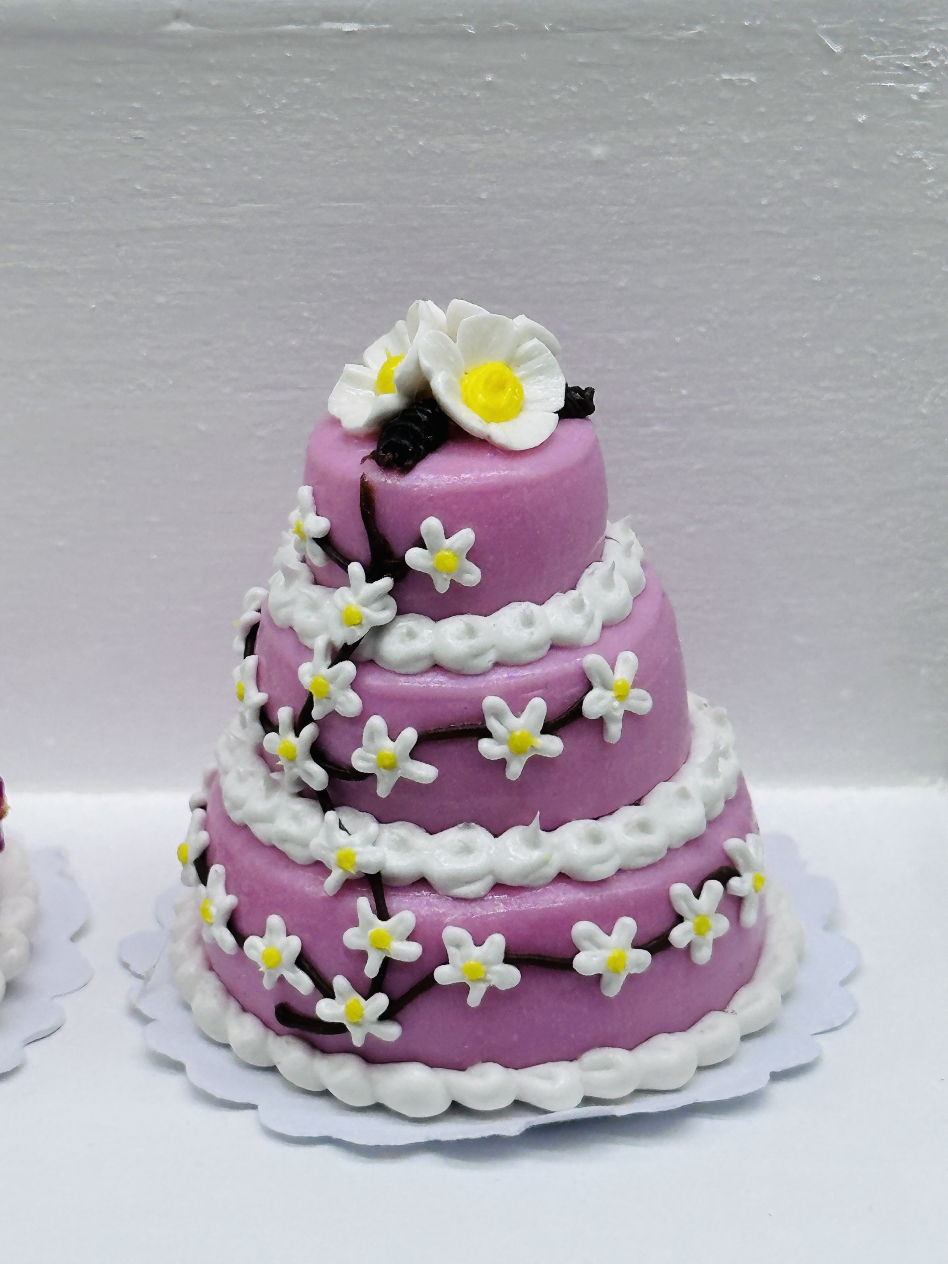 5 ชิ้น/ชุด เค้ก 3 ชั้น งานดินปั้น