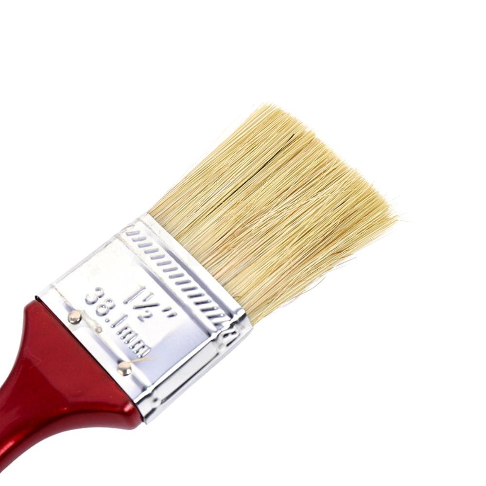 แปรงทาสีด้ามพลาสติกสีแดง KingsMan คุณภาพดี สำหรับทาสีน้ำ สีน้ำมัน [ขายปลีก/ส่ง]