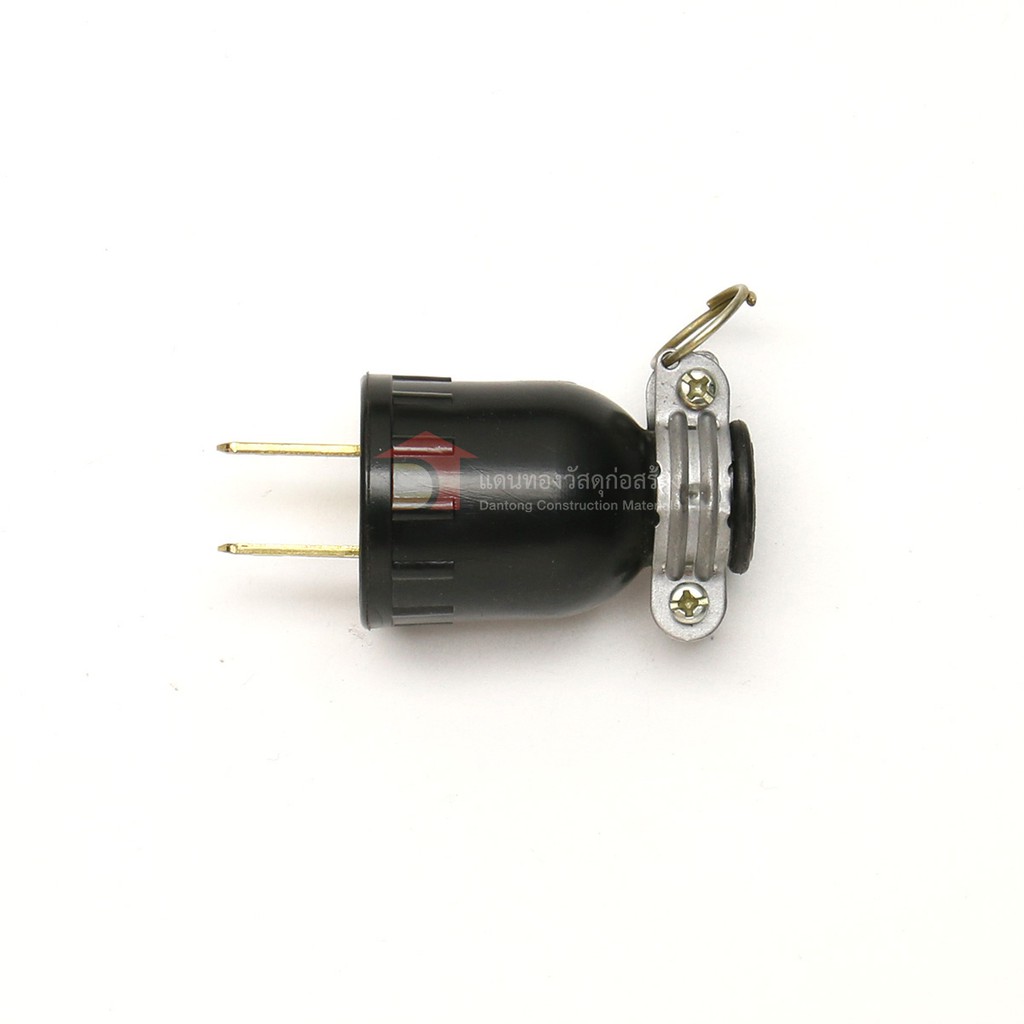 ปลั๊กตัวผู้ ยางดำ 2 ขา กลม เนชั่นแนล