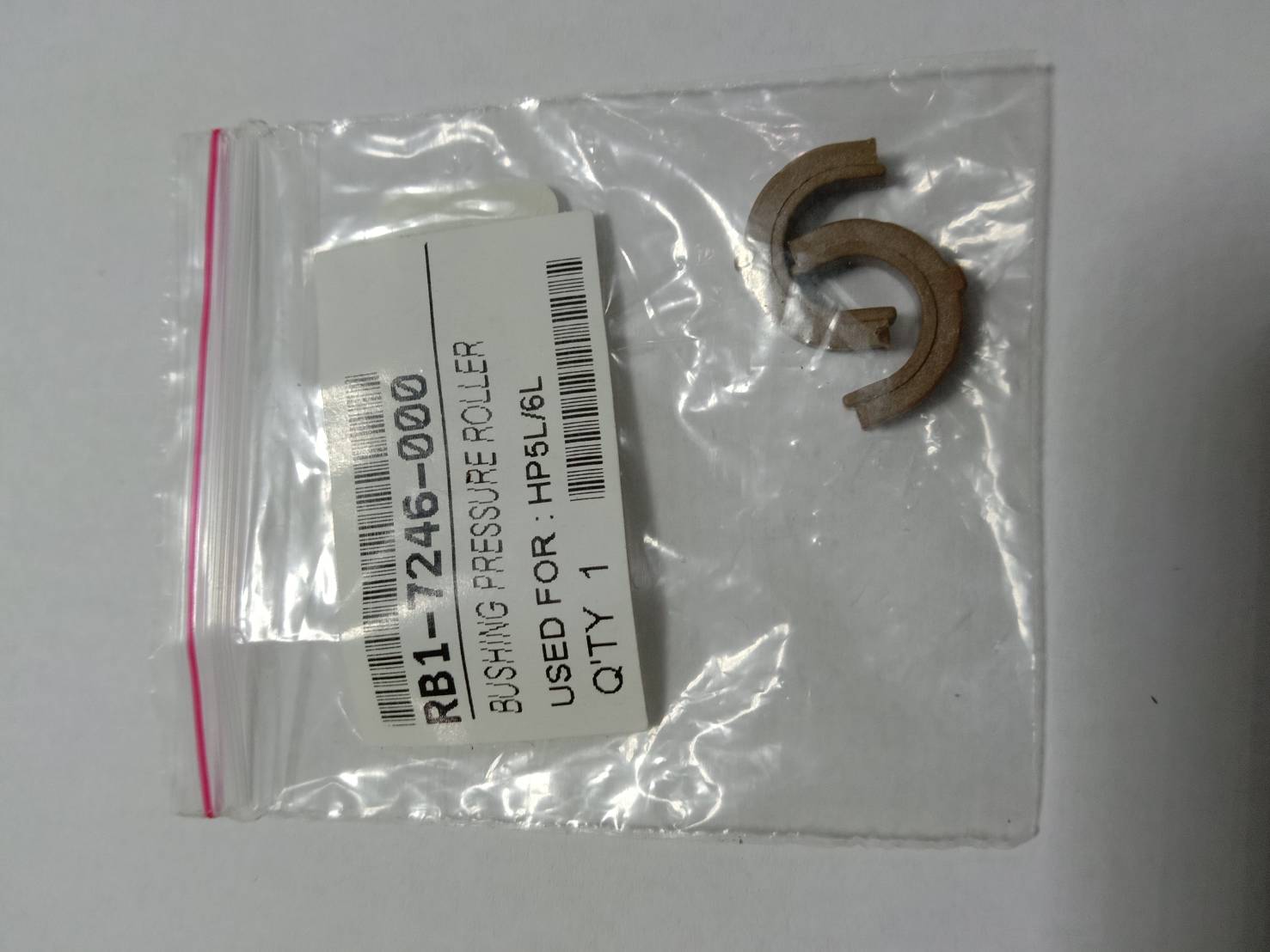 HP บูชลูกยางความร้อน BUSHING PRESSURE ROLLER FOR HP LASERJET 5L/6L/5ML/3100/CANON LBP-AX/440/460/660/FAX200 RB1-7246-000 300 กรัม