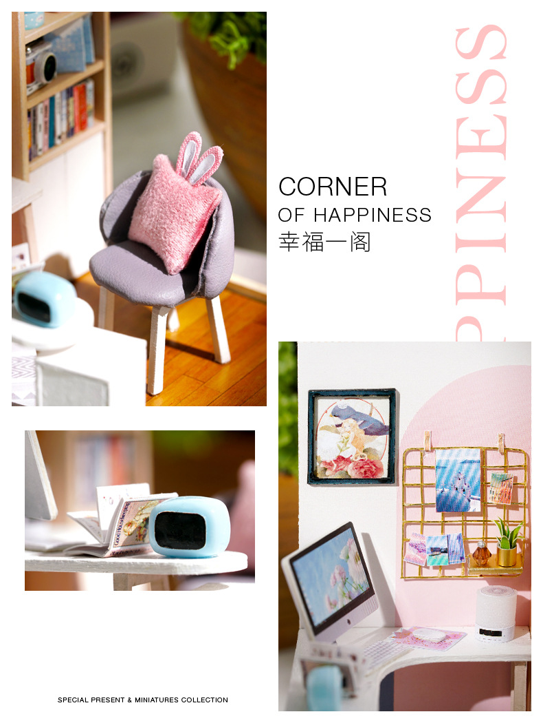 โมเดลจำลองห้องเขียนหนังสือเป็นห้องจำลองขนาดจิ๋วเหมาะสำหรับมอบเป็นของขวัญแด่คนที่คุณรักในโอกาสพิเศษ