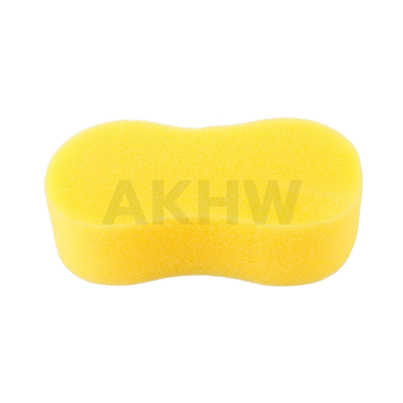 ฟองน้ำล้างรถ ทรงเลข 8 ยี่ห้อ KingsMan สีเหลือง เกรด AA เนื้อละเอียด ซับน้ำดี [ขายปลีกส่ง ราคาถูก]