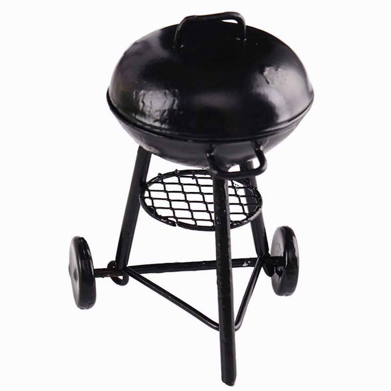 ของจิ๋ว ของเล่น เตาปิ้งย่าง เตาบาร์บีคิวแบบกลม งานสะสมของจำลอง โมเดลมินิ 1:12 จุด ob11 บ้านตุ๊กตา อุปกรณ์บ้านตุ๊กตา