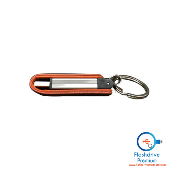 แฟลชไดร์ฟหนัง พวงกุญแจ V.2 (Leather Flash Drive)