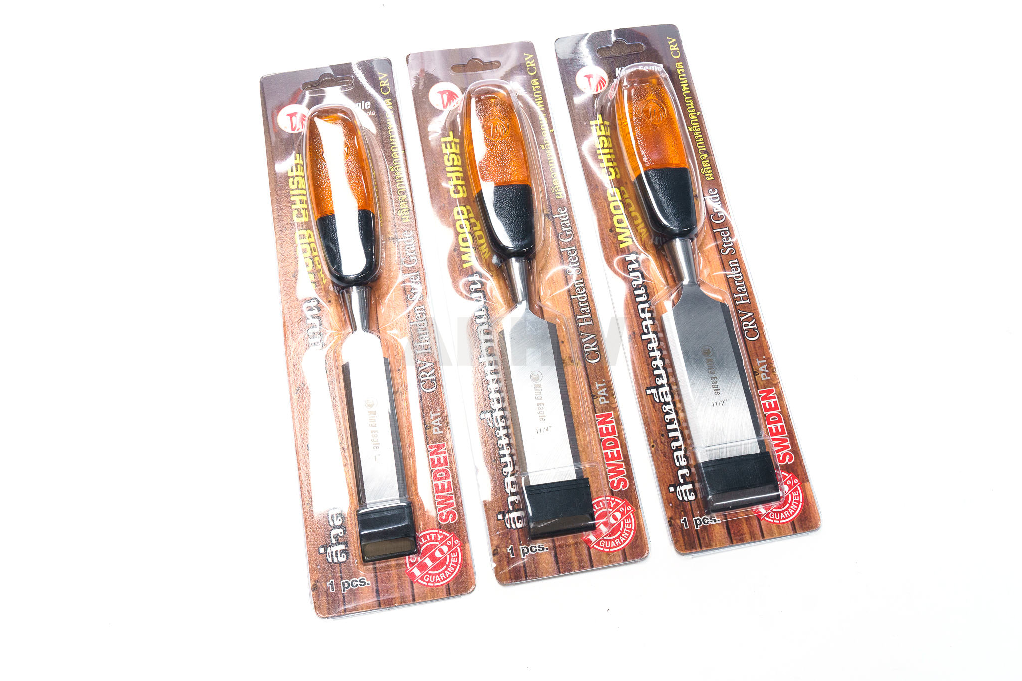 สิ่วด้ามไฟเบอร์ (สีใส) King Eagle สิ่วลบเหลี่ยมปากแบน