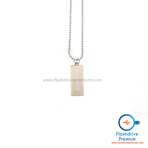 แฟลชไดร์ฟมินิ พร้อมสร้อย (Mini Metal USB Flash Drive)