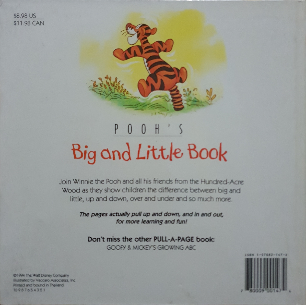 Pooh's Big and Little Book (Pull-a-Page Book)